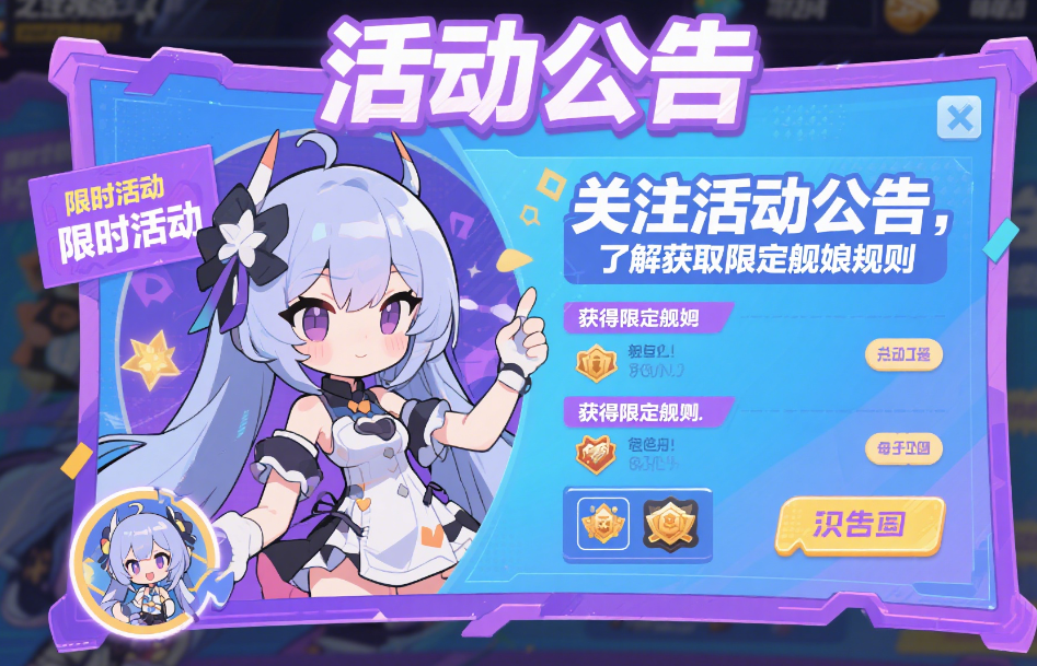 碧蓝航线如何通过游戏内的活动和限时建造活动获取限定舰娘?插图 碧蓝航线如何通过游戏内的活动和限时建造活动获取限定舰娘?插图