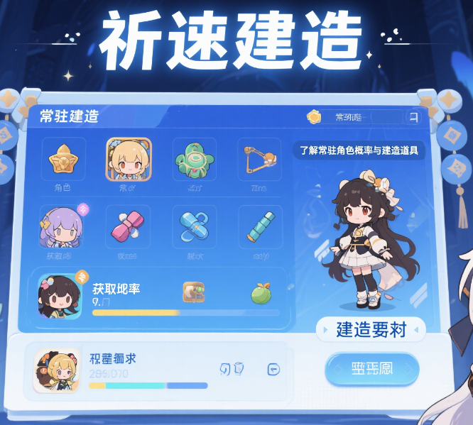 碧蓝航线如何通过祈愿建造获取常驻角色？-星界云手机攻略站