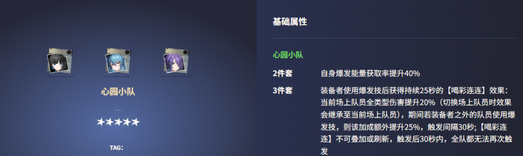 《尘白禁区》心园小队全解析:阵容搭配与实战攻略插图 《尘白禁区》心园小队全解析:阵容搭配与实战攻略插图