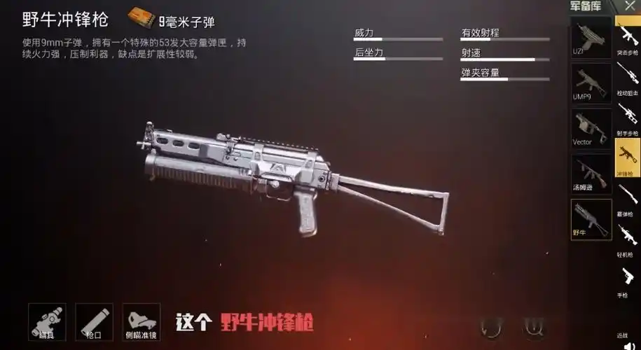 《和平精英》野牛冲锋枪:近战火力的坚实保障插图 《和平精英》野牛冲锋枪:近战火力的坚实保障插图