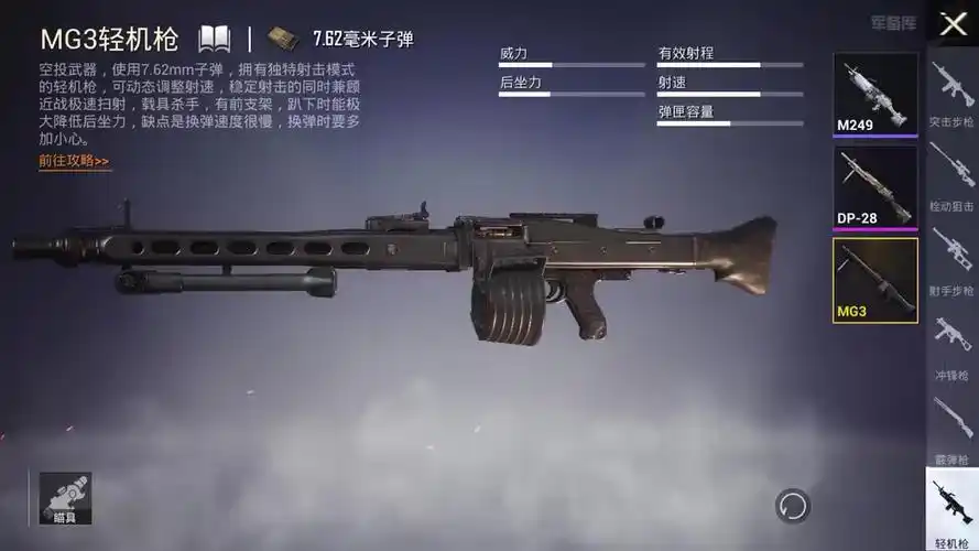 和平精英 MG3 轻机枪:战场火力霸主的多面剖析插图 和平精英 MG3 轻机枪:战场火力霸主的多面剖析插图