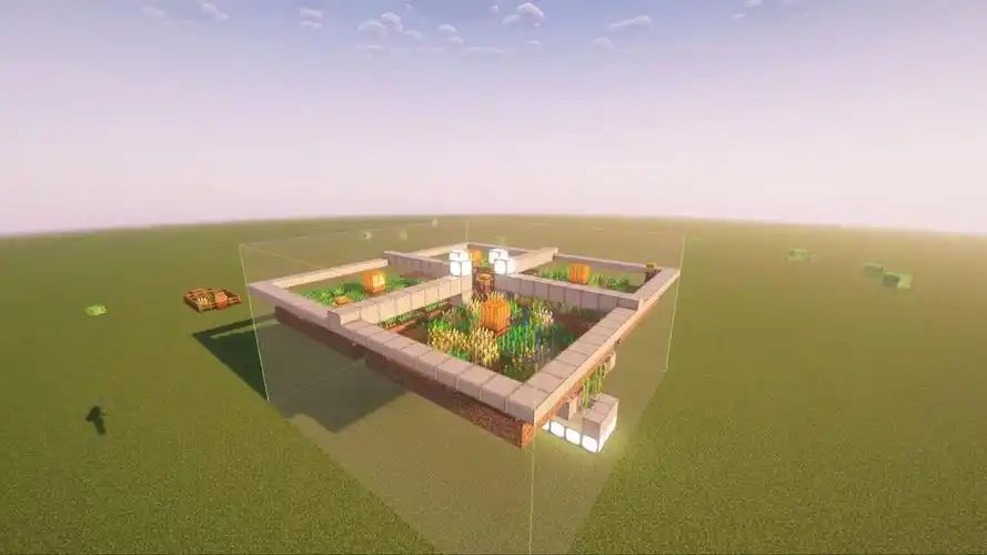 我的世界手游自动农场搭建指南插图 我的世界手游自动农场搭建指南插图