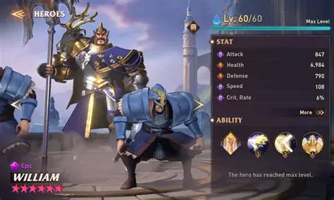 《Awaken: Chaos Era》WILLIAM 深度解析:神圣帝国的战术核心与群体增益枢纽插图 《Awaken: Chaos Era》WILLIAM 深度解析:神圣帝国的战术核心与群体增益枢纽插图
