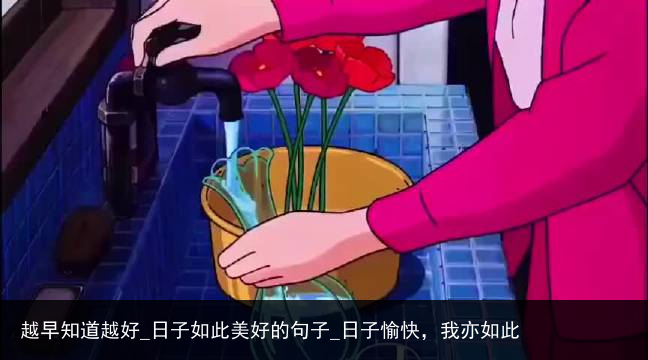 越早知道越好_日子如此美好的句子_日子愉快，我亦如此