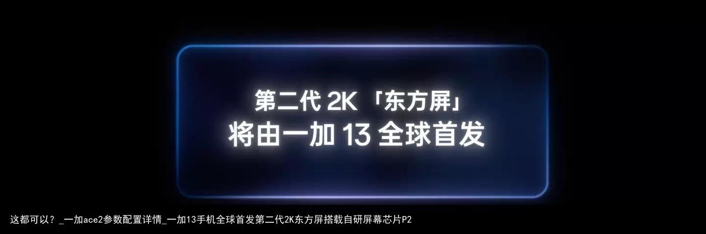 这都可以？_一加ace2参数配置详情_一加13手机全球首发第二代2K东方屏搭载自研屏幕芯片P2