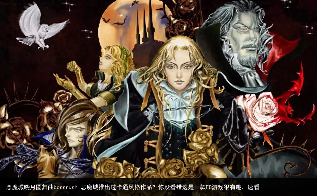 恶魔城晓月圆舞曲bossrush_恶魔城推出过卡通风格作品？你没看错这是一款FC游戏很有趣，速看