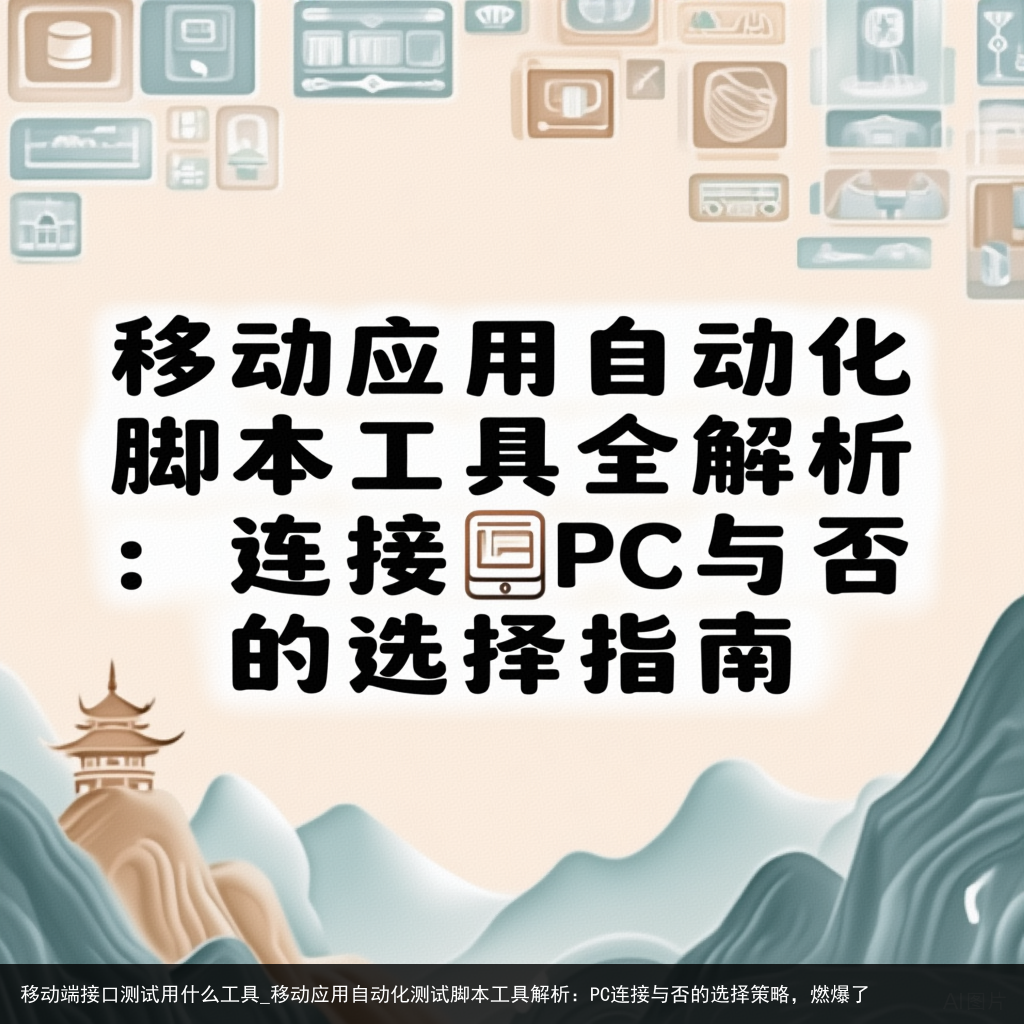 移动端接口测试用什么工具_移动应用自动化测试脚本工具解析：PC连接与否的选择策略，燃爆了