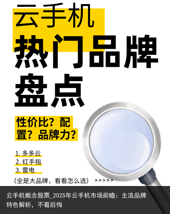 云手机概念股票_2025年云手机市场前瞻：主流品牌特色解析，不看后悔